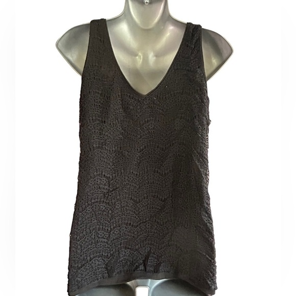Maurice’s Black Lace Beaded Tank • Used • Size: 0​ - Picture 2 of 6